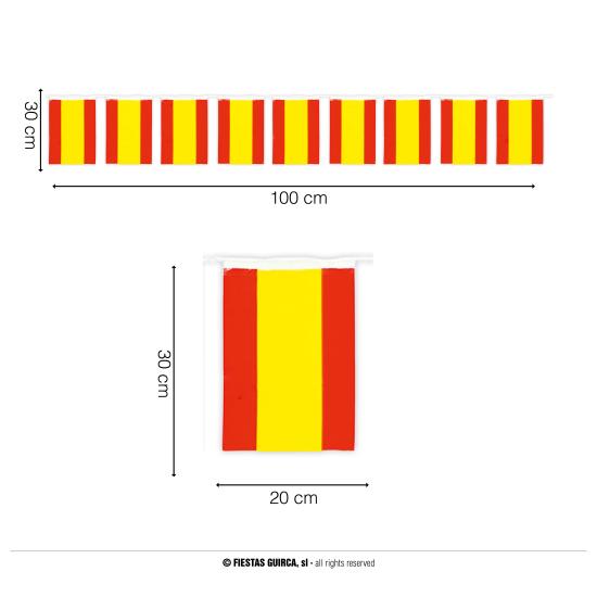 Bolsa 50m banderas regional . 20 x 30 cms