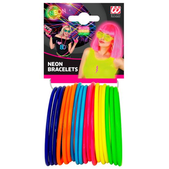 Brazaletes Neón Multicolores – Pack 18 u.