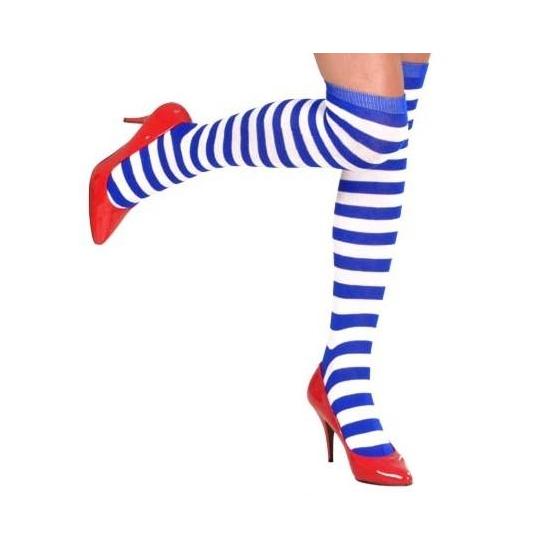 Calcetines Altos Rayas Azules