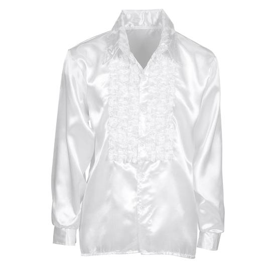 Camisa Disco Blanca Años 70 adulto
