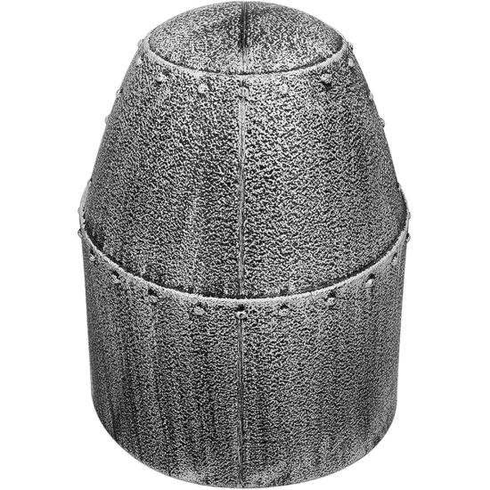 Casco Cruzado Medieval Plateado adultos