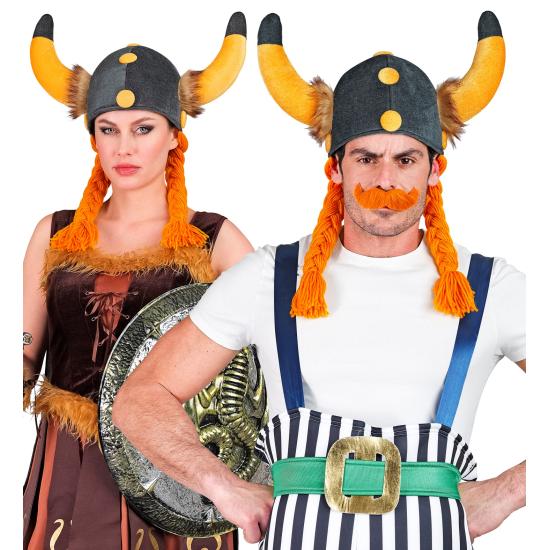 Casco de Galo Obelix con Trenzas