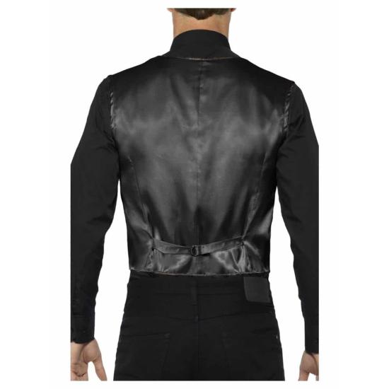 Chaleco Lentejuelas para Adultos Negro ^