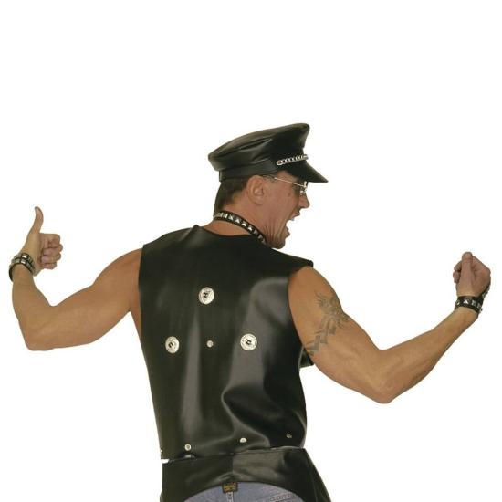 Chaleco Negro con Tachuelas de Malote .