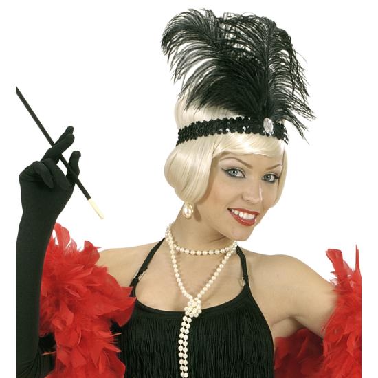 Cinta pelo Años 20 Charleston 2 plumas y piedras