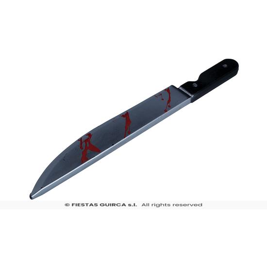 Cuchillo con sangre, 50 cms.
