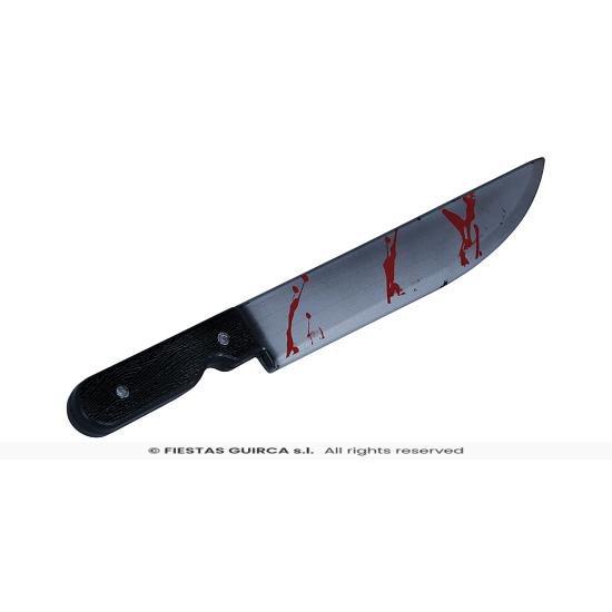 Cuchillo con sangre, 50 cms.
