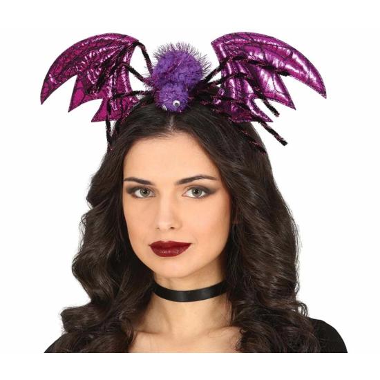 Diadema de Halloween Morada Murciélago