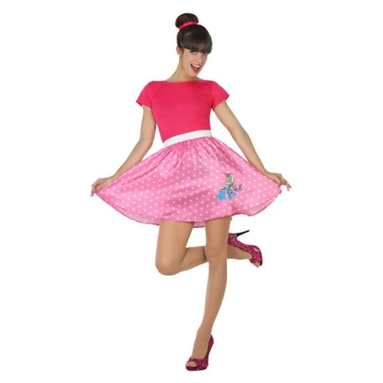 Disfraz  Años 50 Pink Ladies en talla  adulta