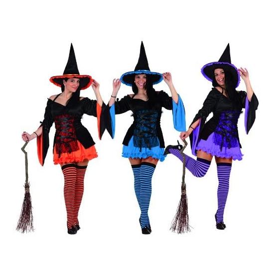 Disfraz  Bruja Color Halloween.