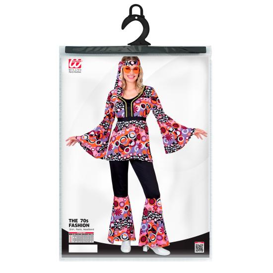 Disfraz 70s Groovy Style, Reggae, Hippie, Flower Power, Disco Fever, Disfraces de Carnaval