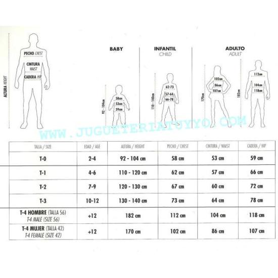 Disfraz adulta Chica de Salón talla T-4