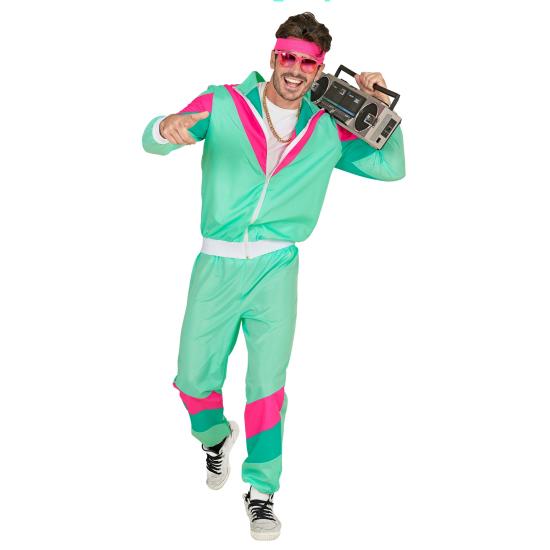Disfraz Años 80 Chandal color Unisex  Adultos