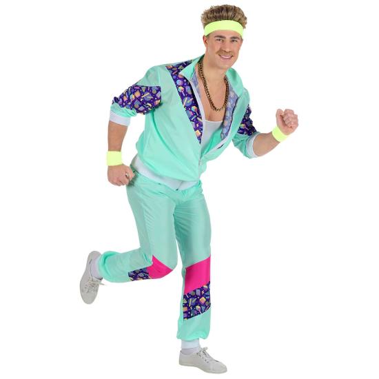 Disfraz Chandal Años 80 Blue para Hombre