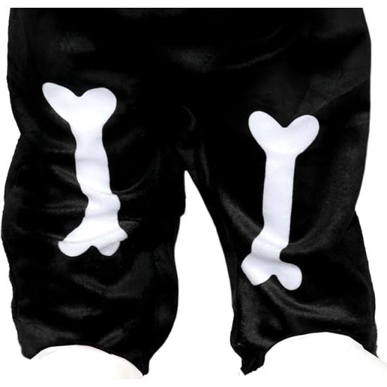 Disfraz Conejo Negro Esqueleto Bebé