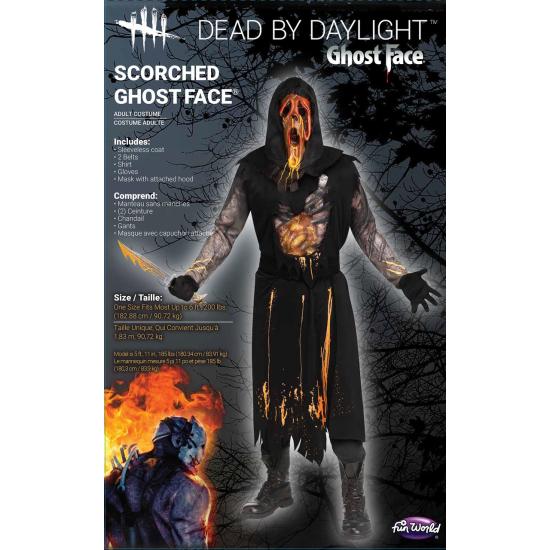 Disfraz de adulto de Dead By Dayligh Scorched GhostFace® Oficial