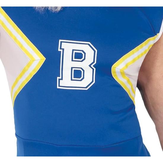 Disfraz de Animadora Azul para Hombre – Vestido de Cheerleader Adulto