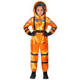 Disfraz de Astronauta Misión Espacial Naranja talla infantil unisex