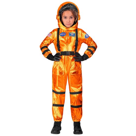 Disfraz de Astronauta Misión Espacial Naranja talla infantil unisex