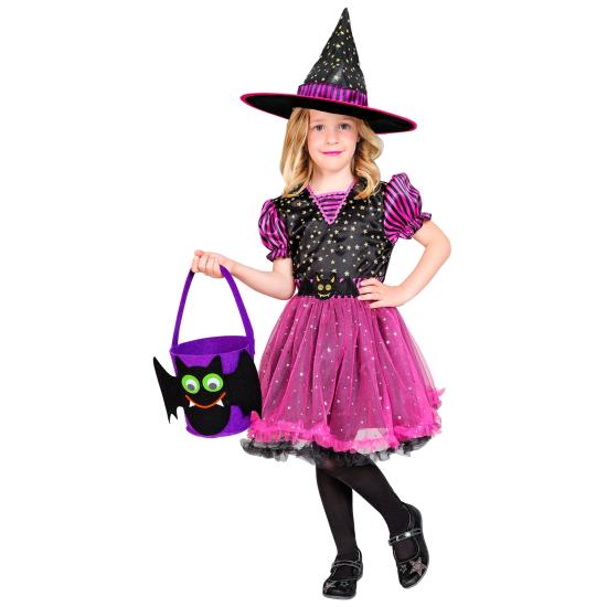 Disfraz de Bruja Rosa talla infantil