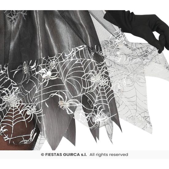 Disfraz de Bruja Telaraña Plateada – Vestido con Sombrero – Disfraz de Halloween para Mujer