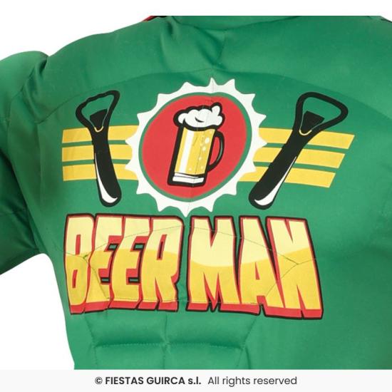 Disfraz de Capitán Super Cervecero Man