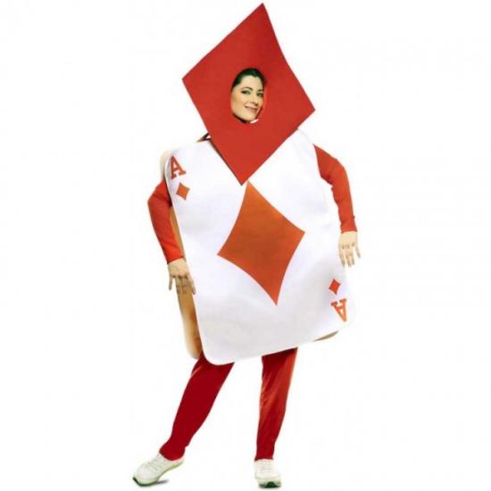 Disfraz de Carta As de Diamantes Alicia para adulto