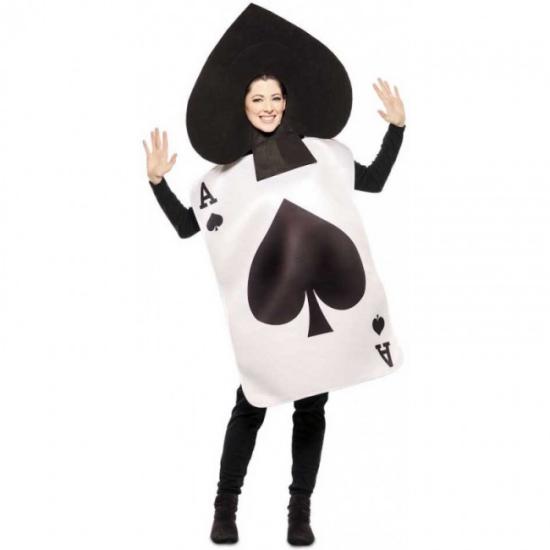Disfraz de Carta As de Picas Alicia para adulto