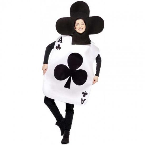 Disfraz de Carta As de Trébol Alicia para adultos