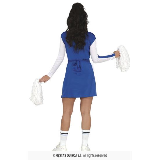 Disfraz de Cheerleader Azul para adulta