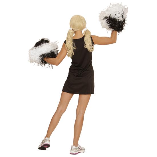Disfraz de Cheerleader Negro para mujer