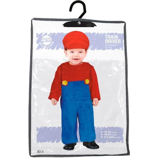 Disfraz de Conductor de Tren Aventurero para Bebé