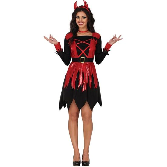 Disfraz de Diablesa para Mujer - Incluye Diadema y Vestido