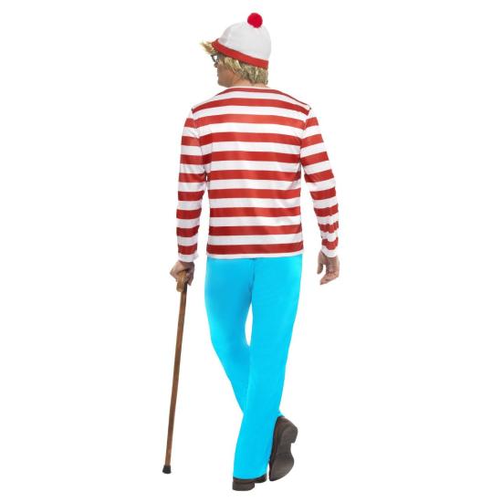 Disfraz de ¿Dónde está Wally? Lujo para adulto