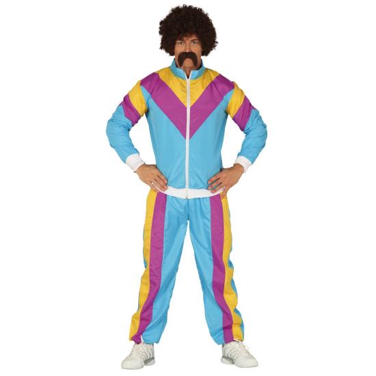 Disfraz de gimnasta de los 80 para hombre