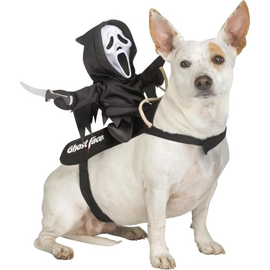 Disfraz de jinete Ghost Face® para mascota