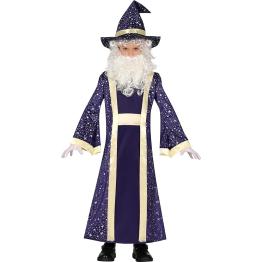 Disfraz de Mago de Cuento para Niño – Cinturón, Gorro y Túnica