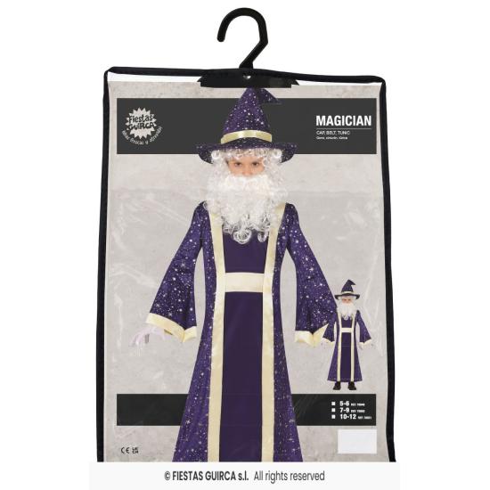 Disfraz de Mago de Cuento para Niño – Cinturón, Gorro y Túnica