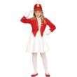 Disfraz de Majorette Niña - Atuendo Infantil Rojo, Blanco y Dorado para Niñas