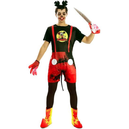 Disfraz de Mickey Mouse Zombi para Hombre Talla ML