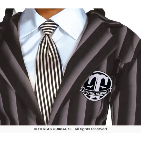 Disfraz de Miércoles Addams uniforme escolar para chica