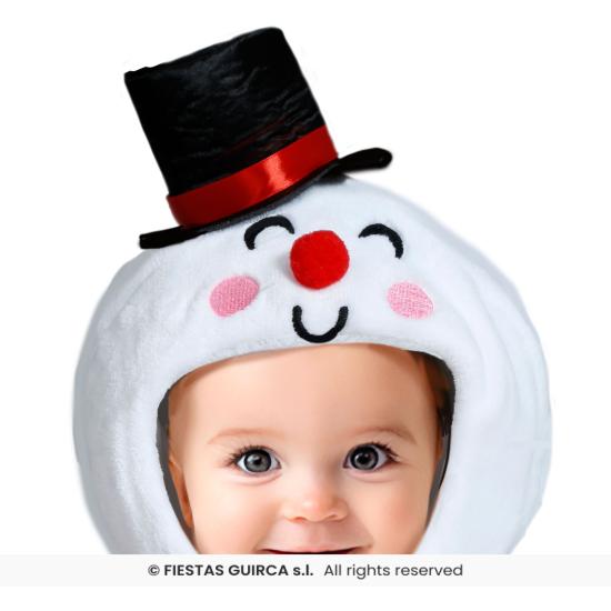 Disfraz de muñeco de nieve blanco para bebé