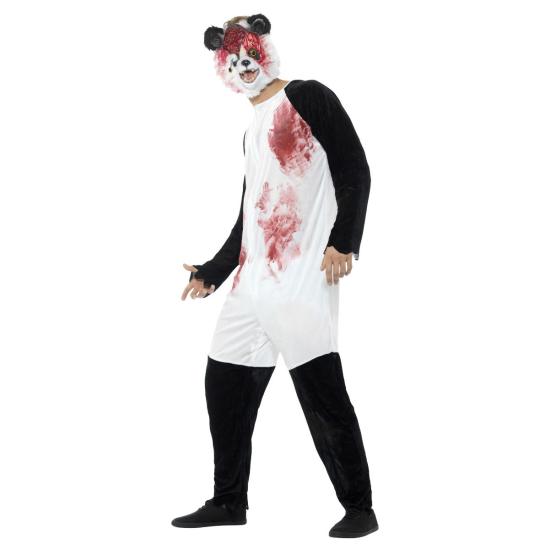 Disfraz de panda zombi, deluxe, adulto