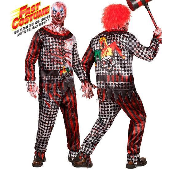 Disfraz de Payaso Malvado para Adulto Fast Costume