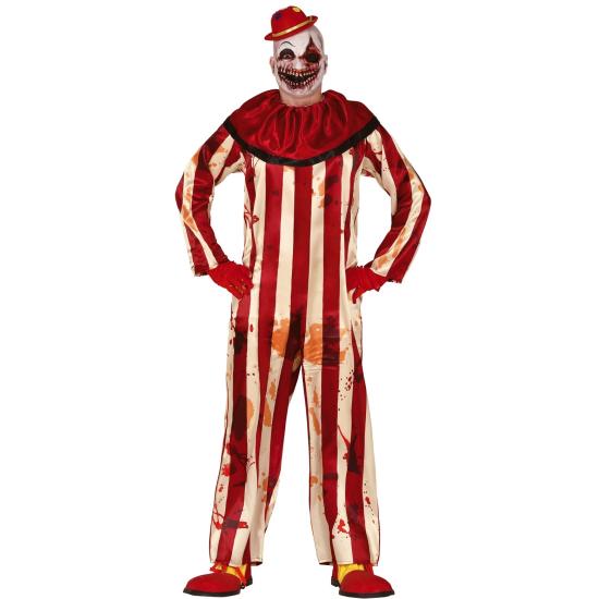 Disfraz de payaso sangriento de hombre