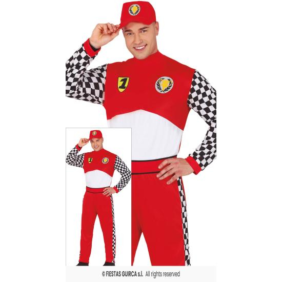 Disfraz de Piloto de Fórmula 1 Ferrari para Adultos