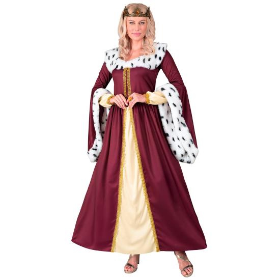 Disfraz de Reina para Mujer - Vestido Largo con Corona