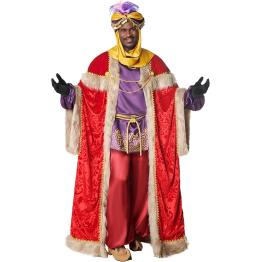 Disfraz de Rey Baltasar Brocado para adulto