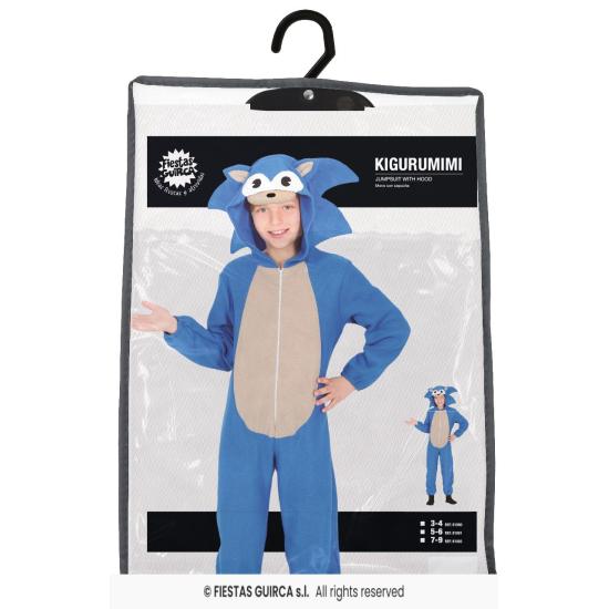 Disfraz de Sonic Kigurumi para niño