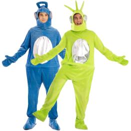Disfraz de Teletubbies Adultos - Verde o Azul (Talla M-L)